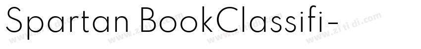 Spartan BookClassifi字体转换